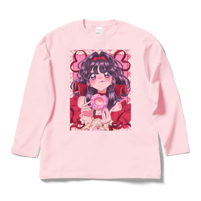 ロングスリーブTシャツ - L - ライトピンク