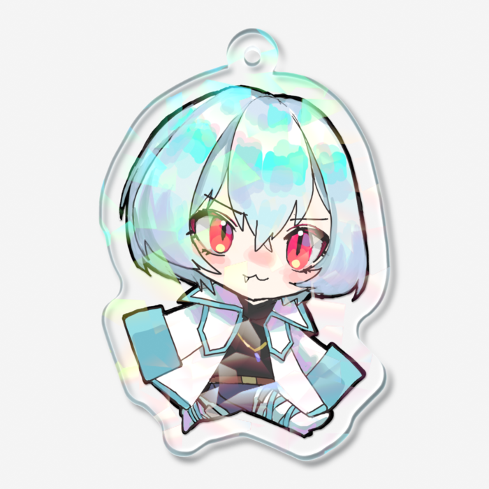 ホログラムアクリルキーホルダー - 50 × 50mm(魔王ver)