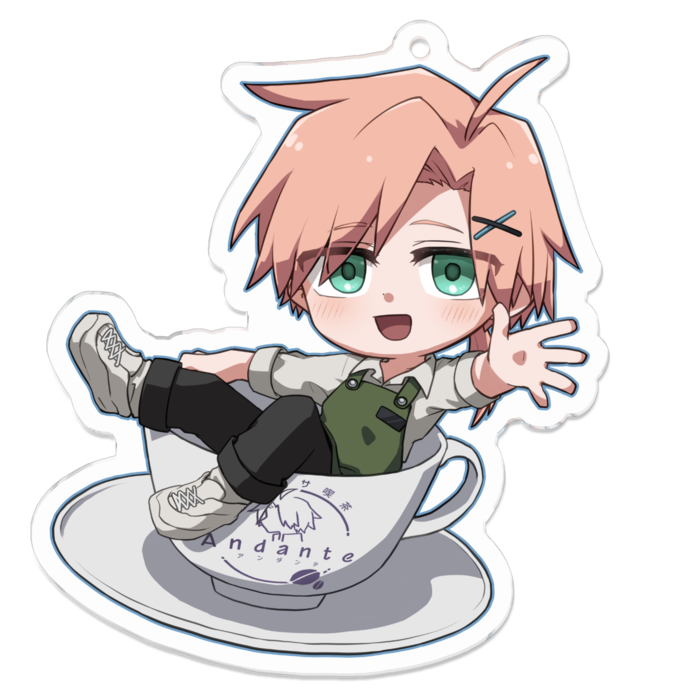 アクリルキーホルダー - 70 x 70 (mm)あさじま