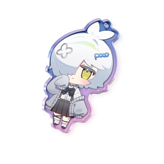 チミぽこアクキー - 70 × 70mm
