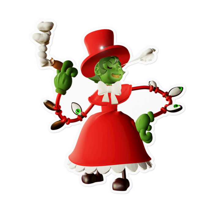 ステッカー - 160 x 160 (mm) ホワイト