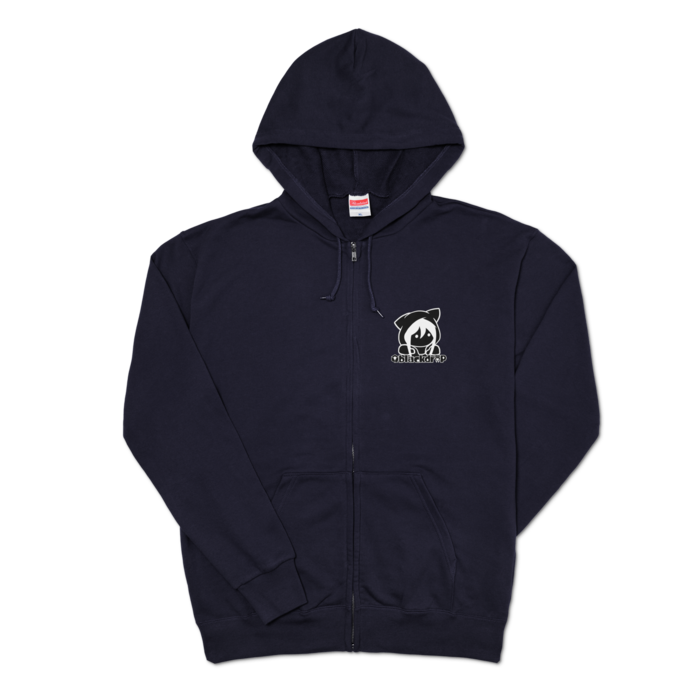 ジップパーカー - XL - ネイビー