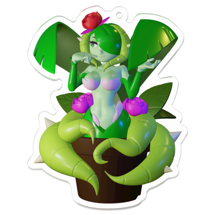 アクリルキーホルダー（コーティング） - 70 x 70 (mm)