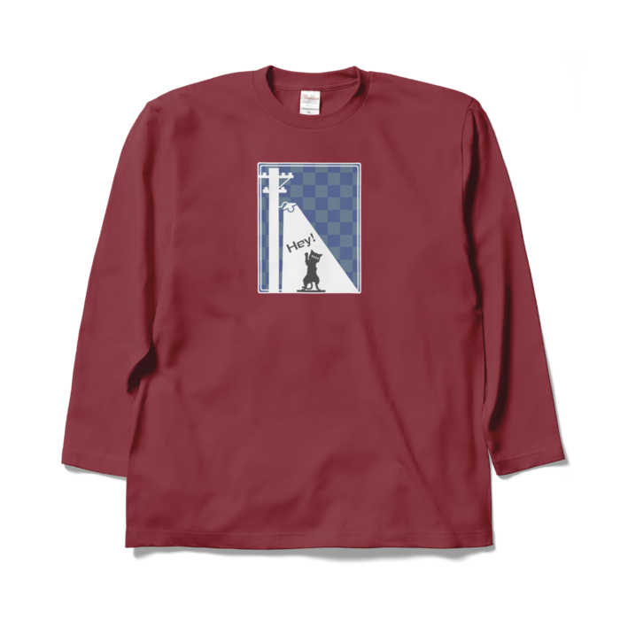 ロングスリーブTシャツ - XL - バーガンディ