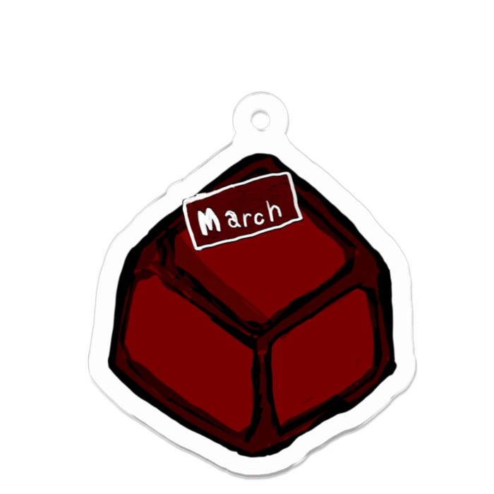 アクリルキーホルダー - 50 x 50 (mm)