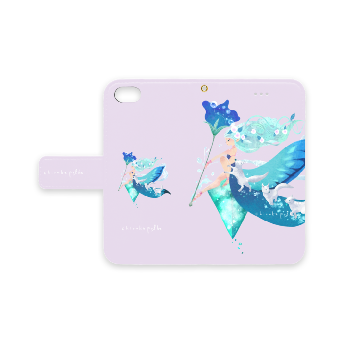 手帳型iPhoneケース - iPhone 8 / 7 / SE2 - ストラップ穴 あり