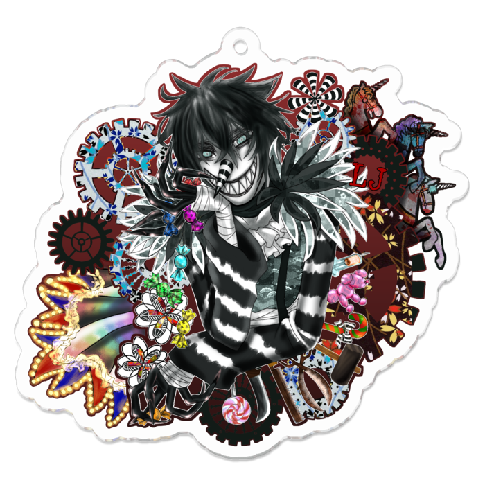 アクリルキーホルダー - 70 x 70 (mm)
