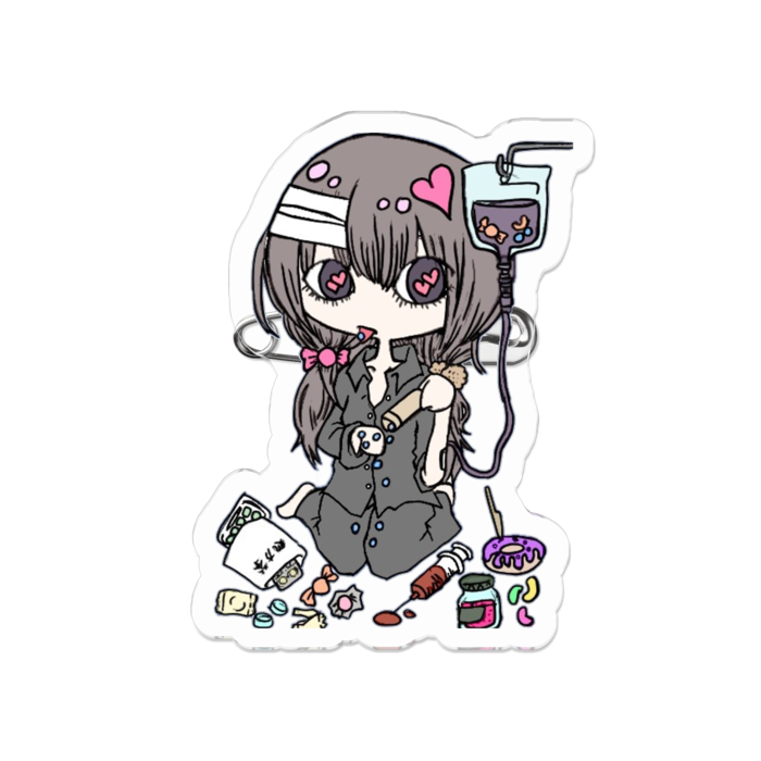 アクリルバッジ - 50 x 50 (mm)