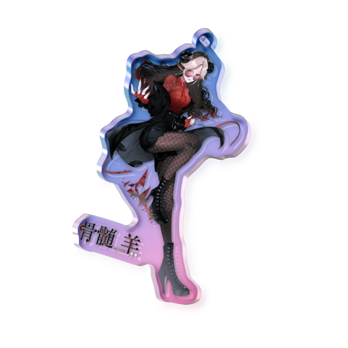 オーロラアクリルキーホルダー - 70 × 70mm