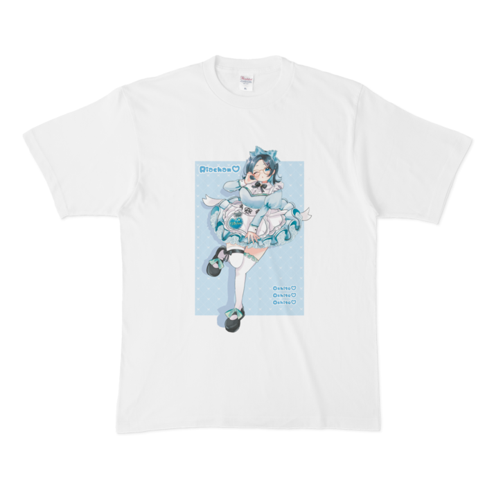Tシャツ - XL - 白(ウインク)