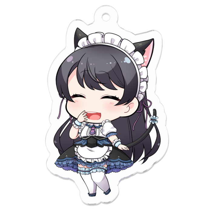 アクリルキーホルダー笑顔 - 50 x 50 (mm)