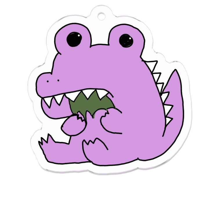 アクリルキーホルダー苔レタザウルス
