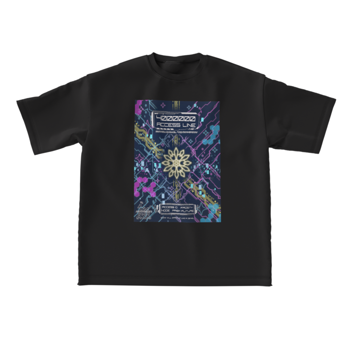 【ブラック・Lサイズ】ビッグシルエットTシャツ