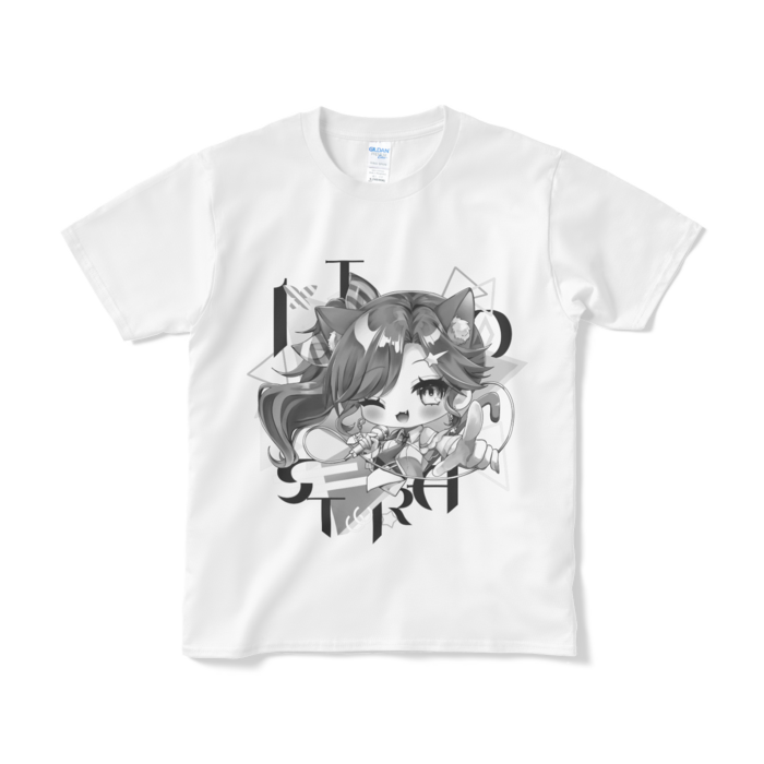 白Tシャツ(モノクロ)S