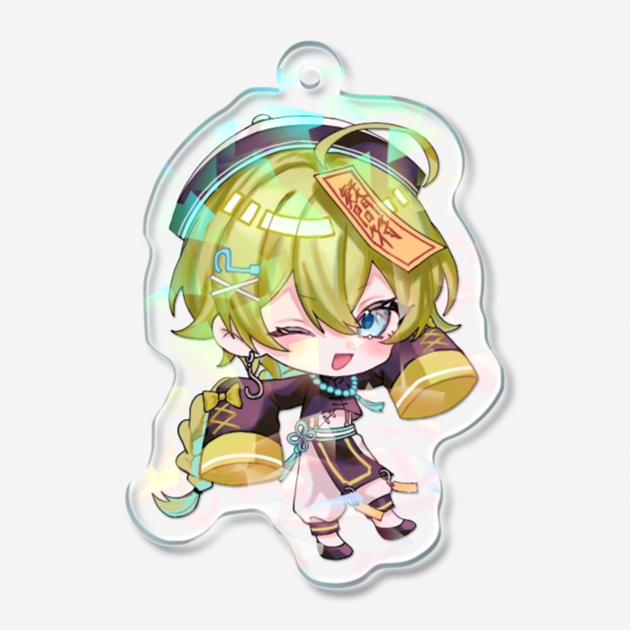 ホログラムアクリルキーホルダー - 50 × 50mm