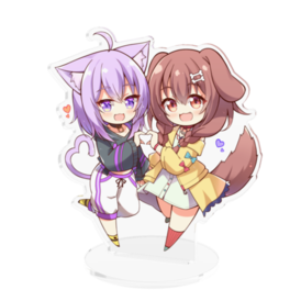 ホロライブ 戌神ころね 猫又おかゆ アクリルスタンド3種&キーホルダー1種 lightweight_4bcf0a4eb5.png