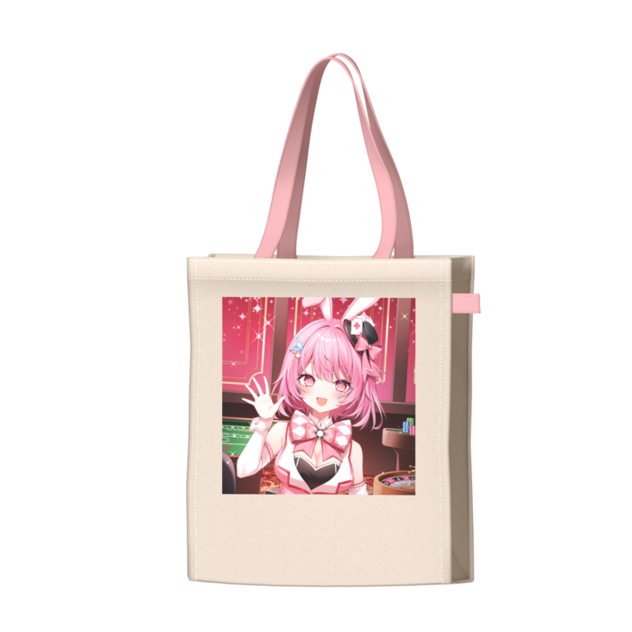 ツートンカラーバッグ - ピンク - W34 × H41 × D14cm