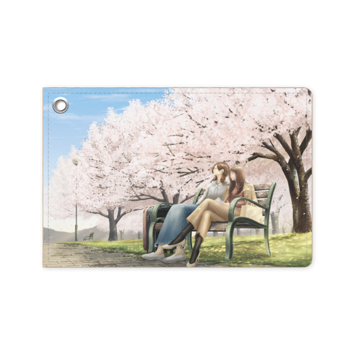 「桜の下で」パスケース - 70 x 105 (mm)