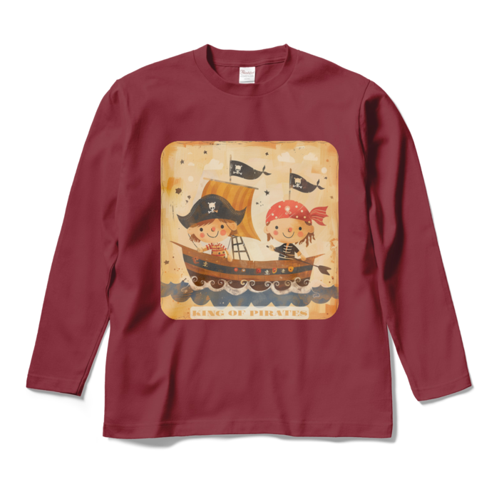 ロングスリーブTシャツ - M - バーガンディ