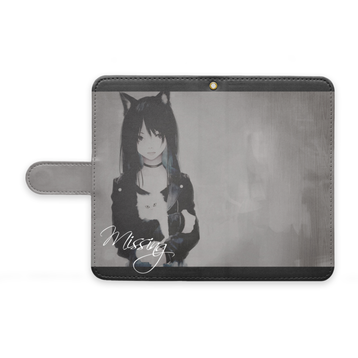 手帳型Androidケース - M - ストラップ穴 あり