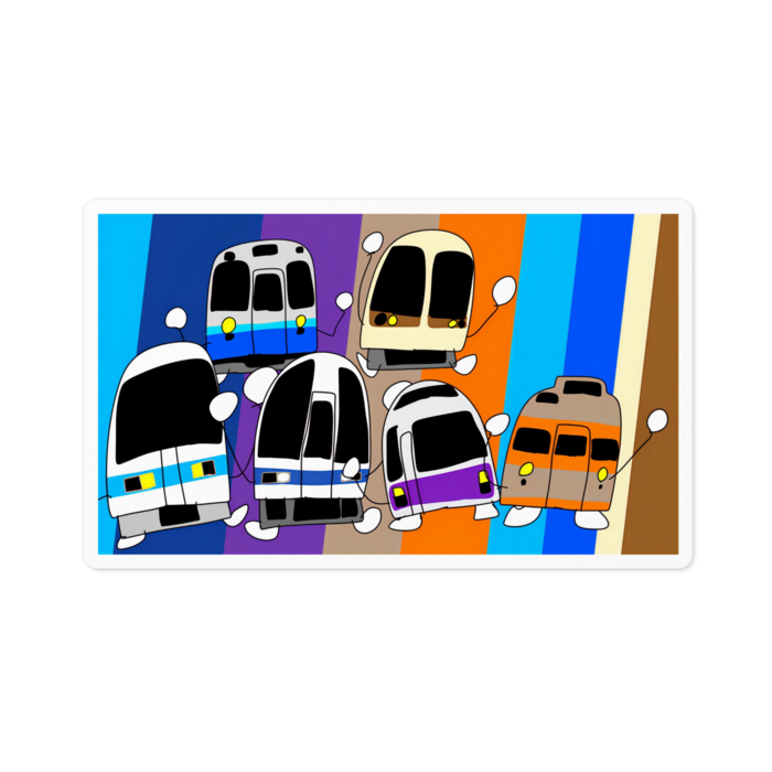 ステッカー - 100 x 100 (mm)