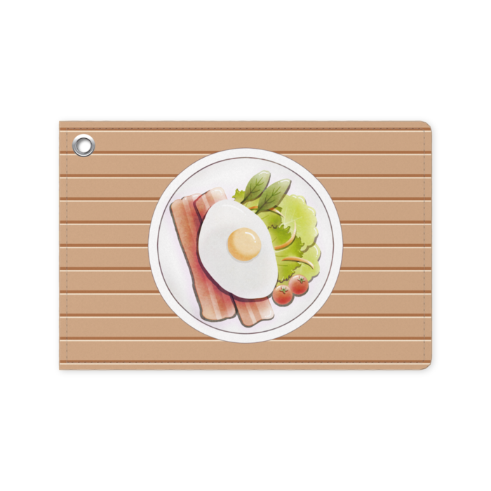 パスケース 横 ベージュ