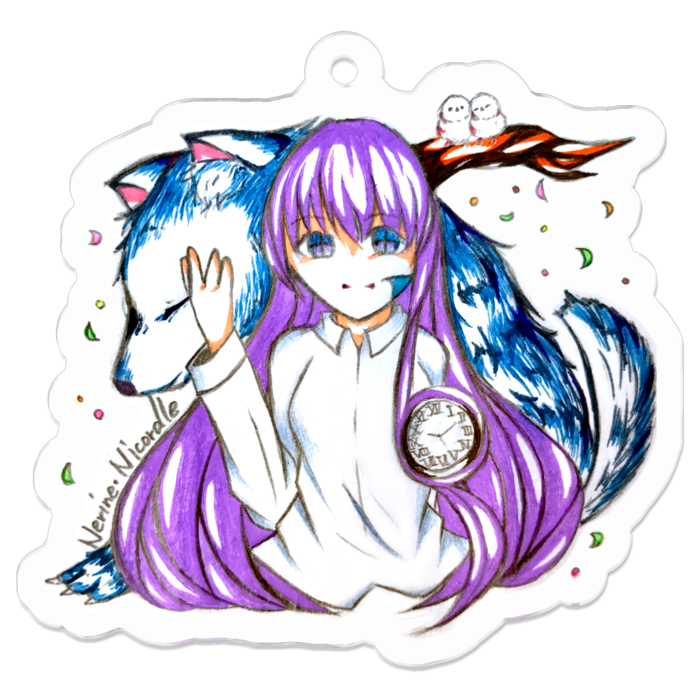アクリルキーホルダー - 50 x 50 (mm)