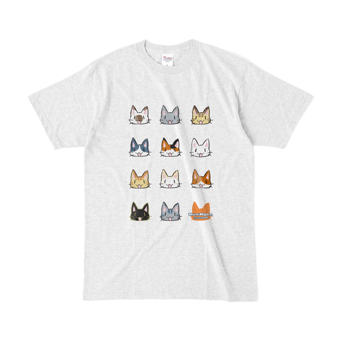 カラーTシャツ(淡色) - L - アッシュ