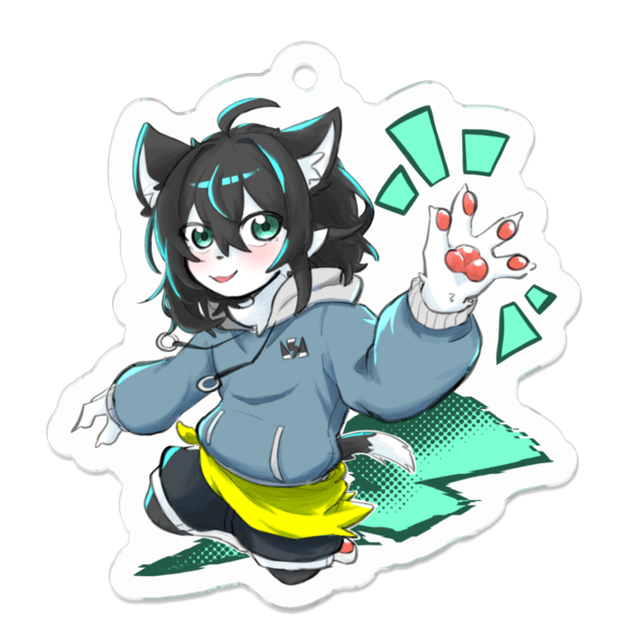 アクリルキーホルダー - 50 x 50 (mm)