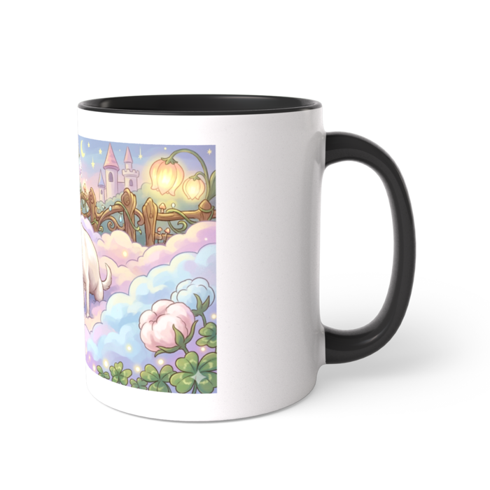 ツートンカラーマグカップ 黒- 直径 8.2cm / 高さ 9.5cm