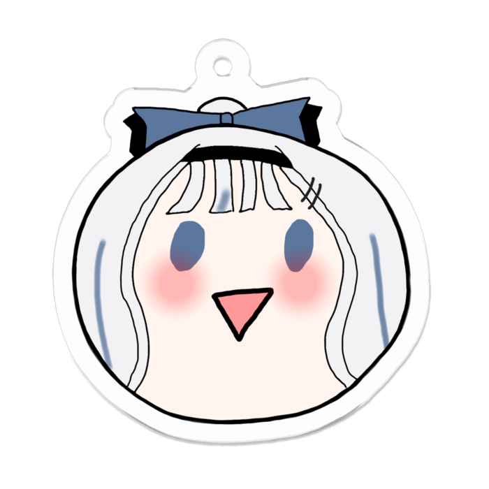 アクリルキーホルダー（コーティング） - 50 x 50 (mm)