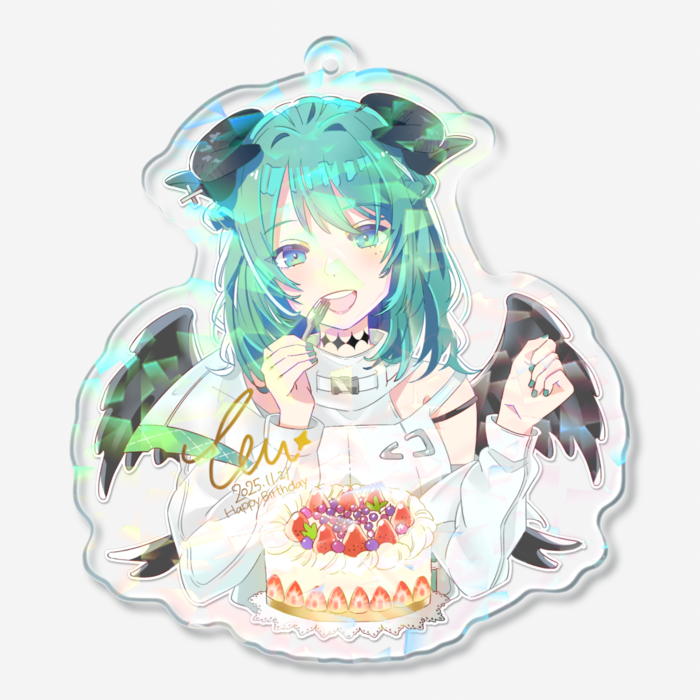 ホログラムアクリルキーホルダー - 70 × 70mm