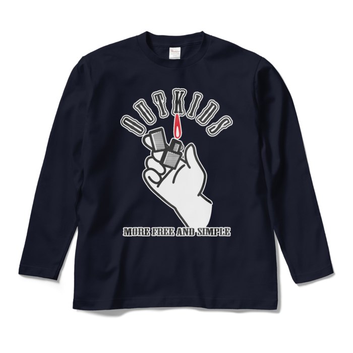 ロングスリーブTシャツ - M - ネイビー