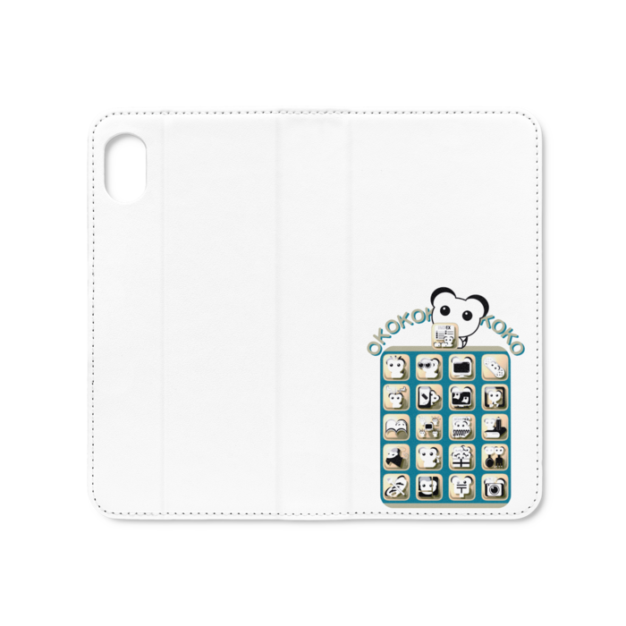 手帳型iPhoneケース（ベルトなし） - iPhone XR - ストラップ穴 なし