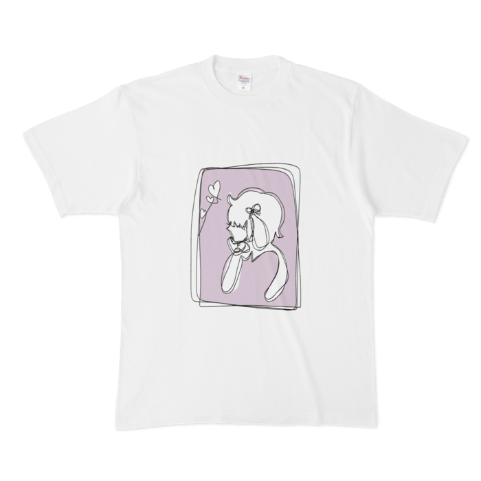 Tシャツ - XL - 白(カラー)