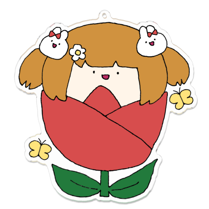 アクリルキーホルダー - 100 x 100 (mm)