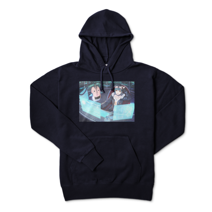 パーカー - L - ネイビー