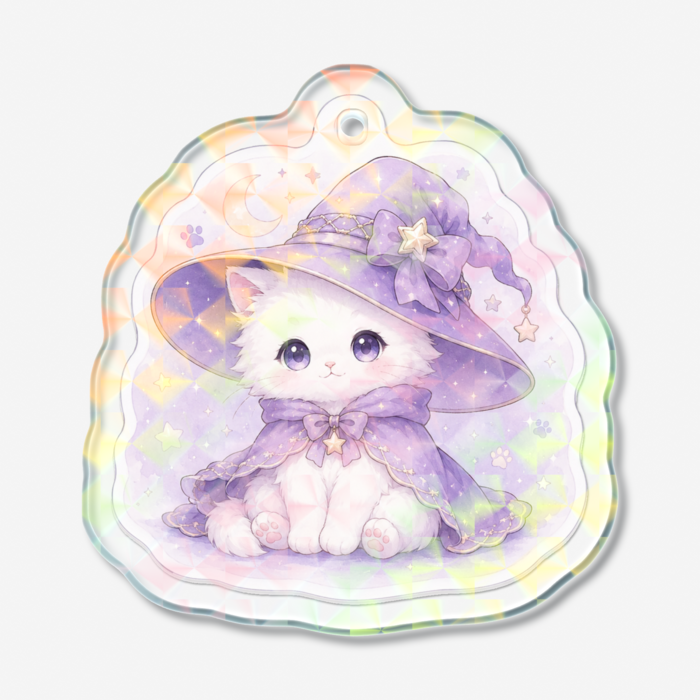 ホログラムアクリルキーホルダー - 50 × 50mm
