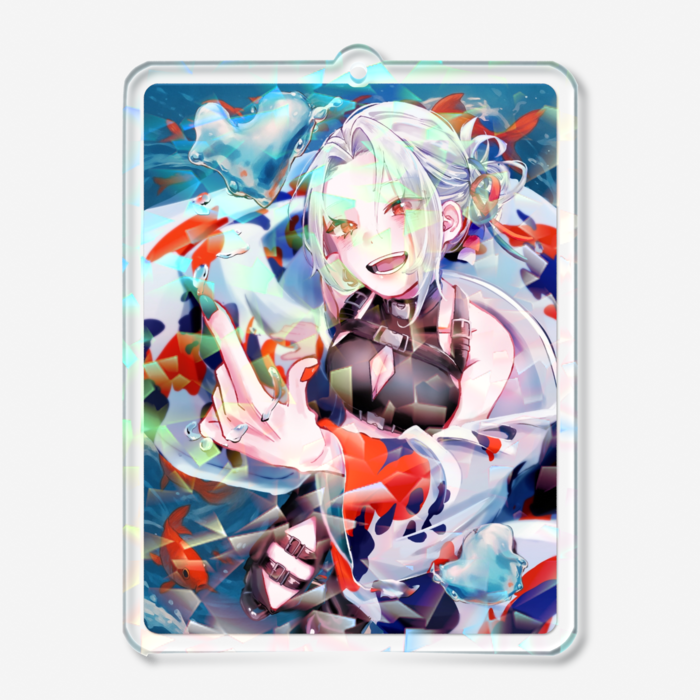 ホログラムアクリルキーホルダー - 70 × 70mm
