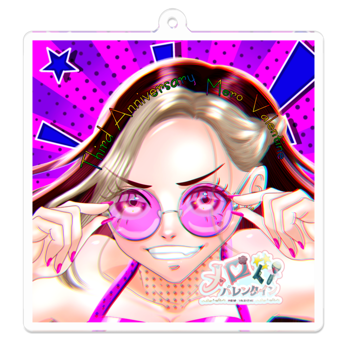 アクリルキーホルダー - 70 x 70 (mm)