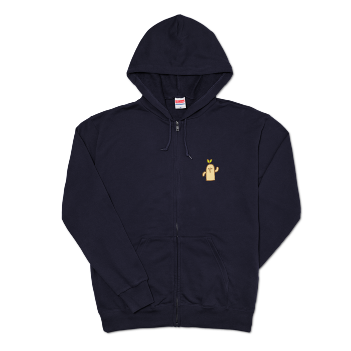 ジップパーカー - XL - ネイビー