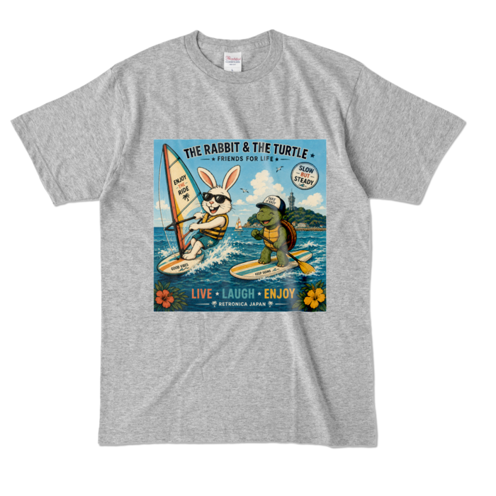 カラーTシャツ - L - 杢グレー (濃色)