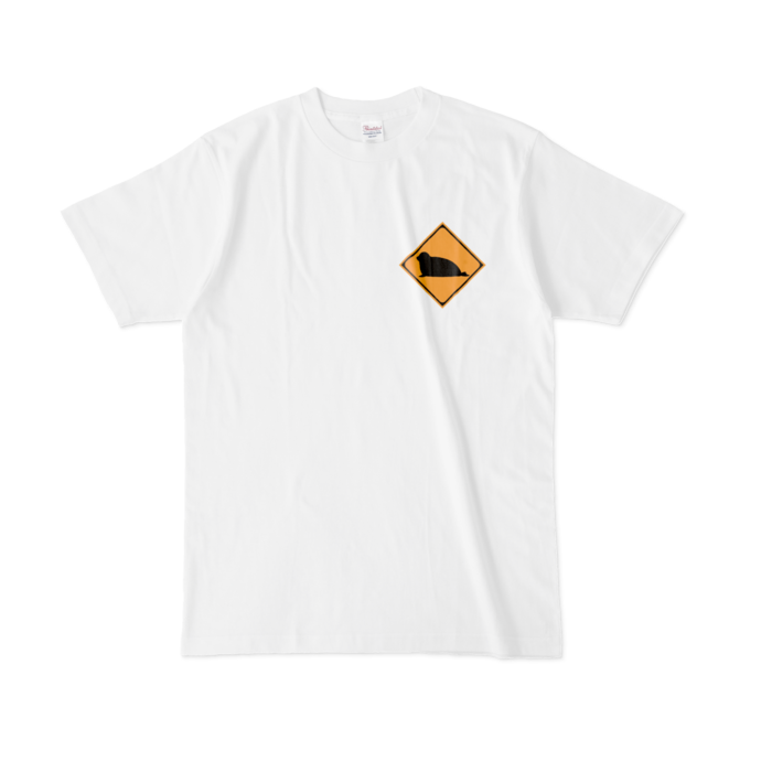 胸元ワンポイント/Tシャツ - L - 白(1)
