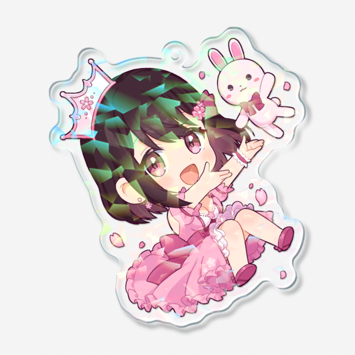 ホログラムアクリルキーホルダー - 70 × 70mm