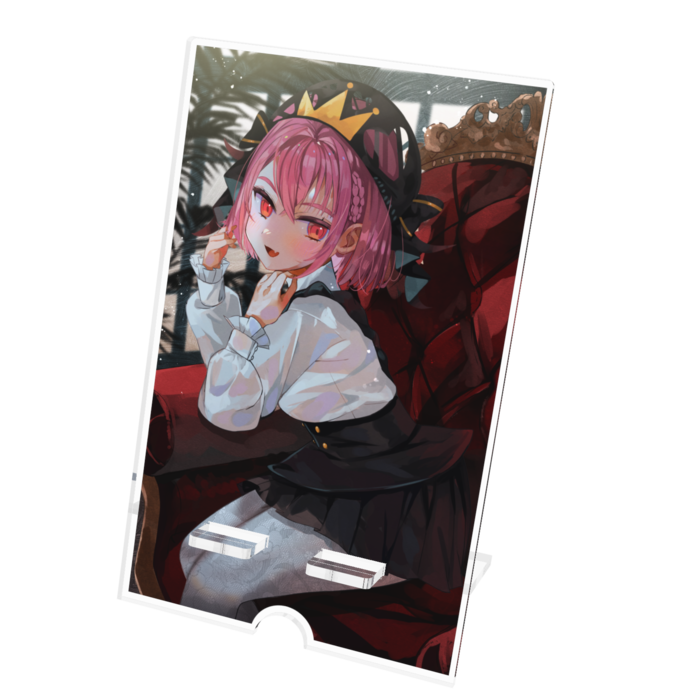 アクリルスマホスタンド - 100x160mm(ケーブル穴あり)