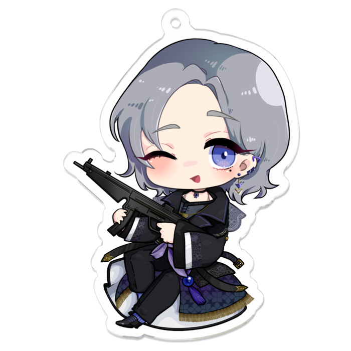 アクリルキーホルダー(コーティング) - 70 x 70 (mm)