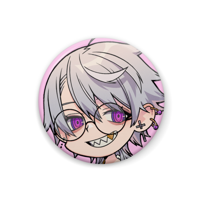 ニヤッと缶バッジ