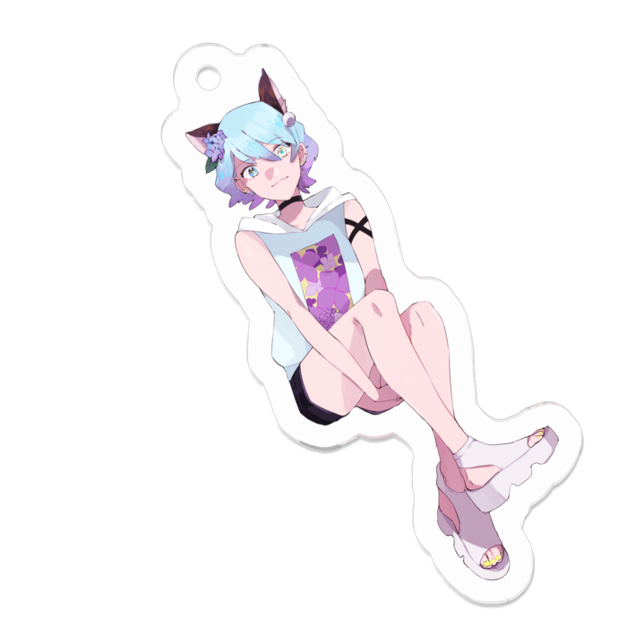 アクリルキーホルダー - 50 x 50 (mm)