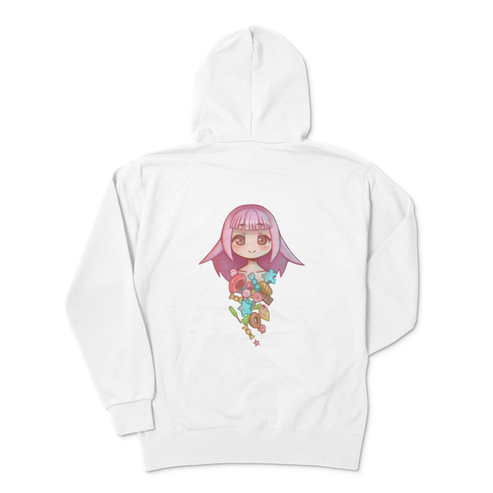 ジップパーカー - XL - ホワイト