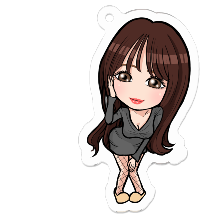 アクリルキーホルダー - 50 x 50 (mm)